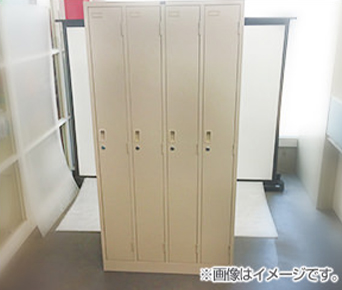4人用鍵付オフィスロッカー